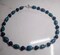 Blue Mokume Gane Polymer Clay Necklace product 1
